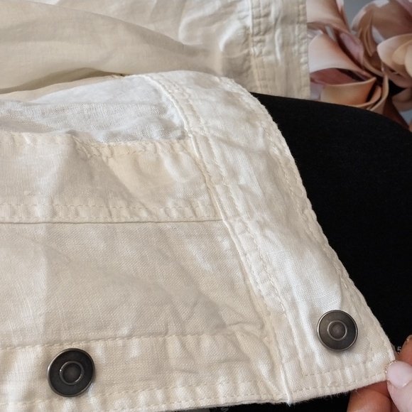 Nwt Jones&Co Elegant Off-White Denim Jacket for Women - Picture 10 of 12